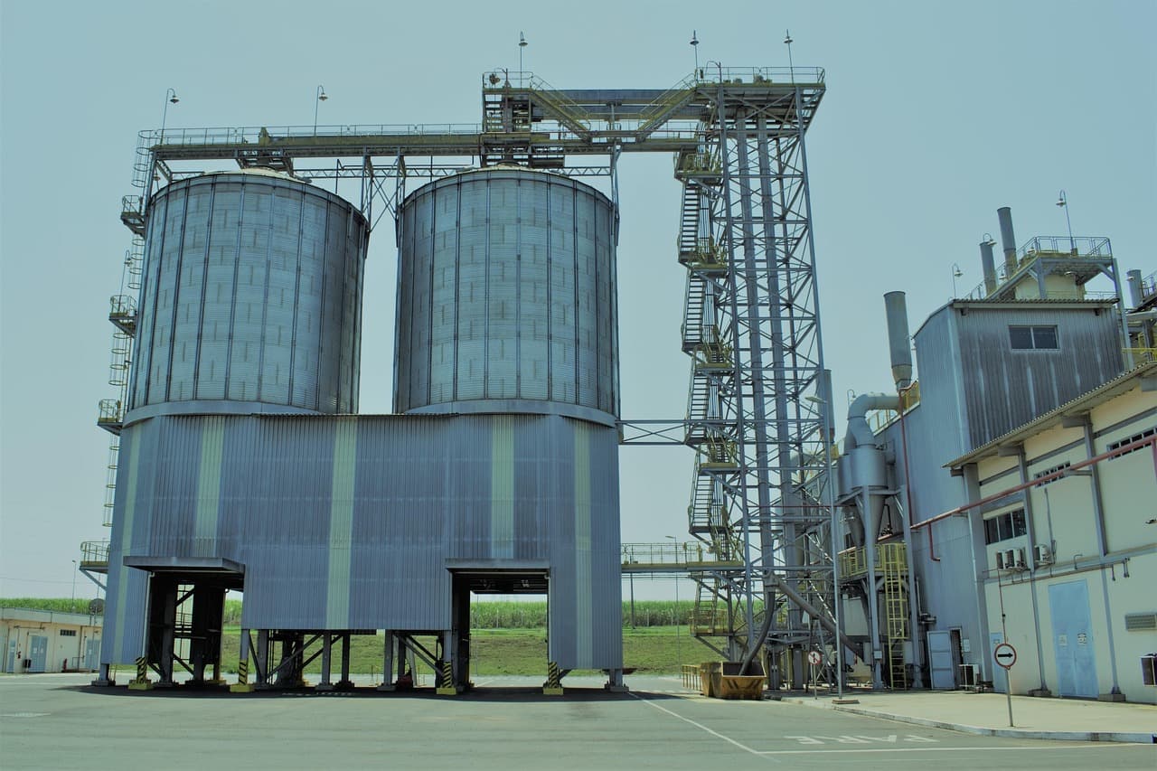 Industrial factory exterior